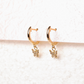 Pendientes Butterfly - Cristal -  Gold - 9mm