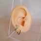 Aretes Bellatrix  -Verde - 4mm