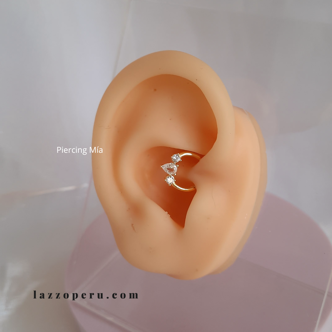 Piercing Mia - Cristal - Gold - 8mm