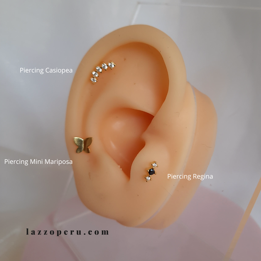 Piercing Mini Mariposa - Gold - 5X6mm