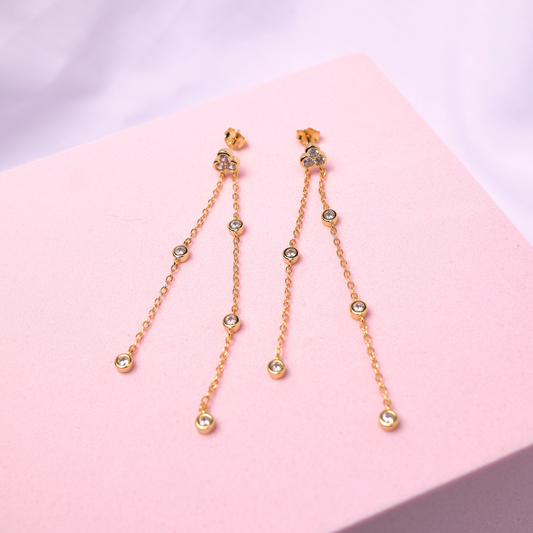 Pendientes Adamant - Cristal - Gold