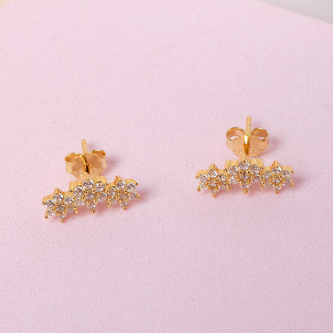 Aretes Floreana - Cristal - Gold - 11x5mm