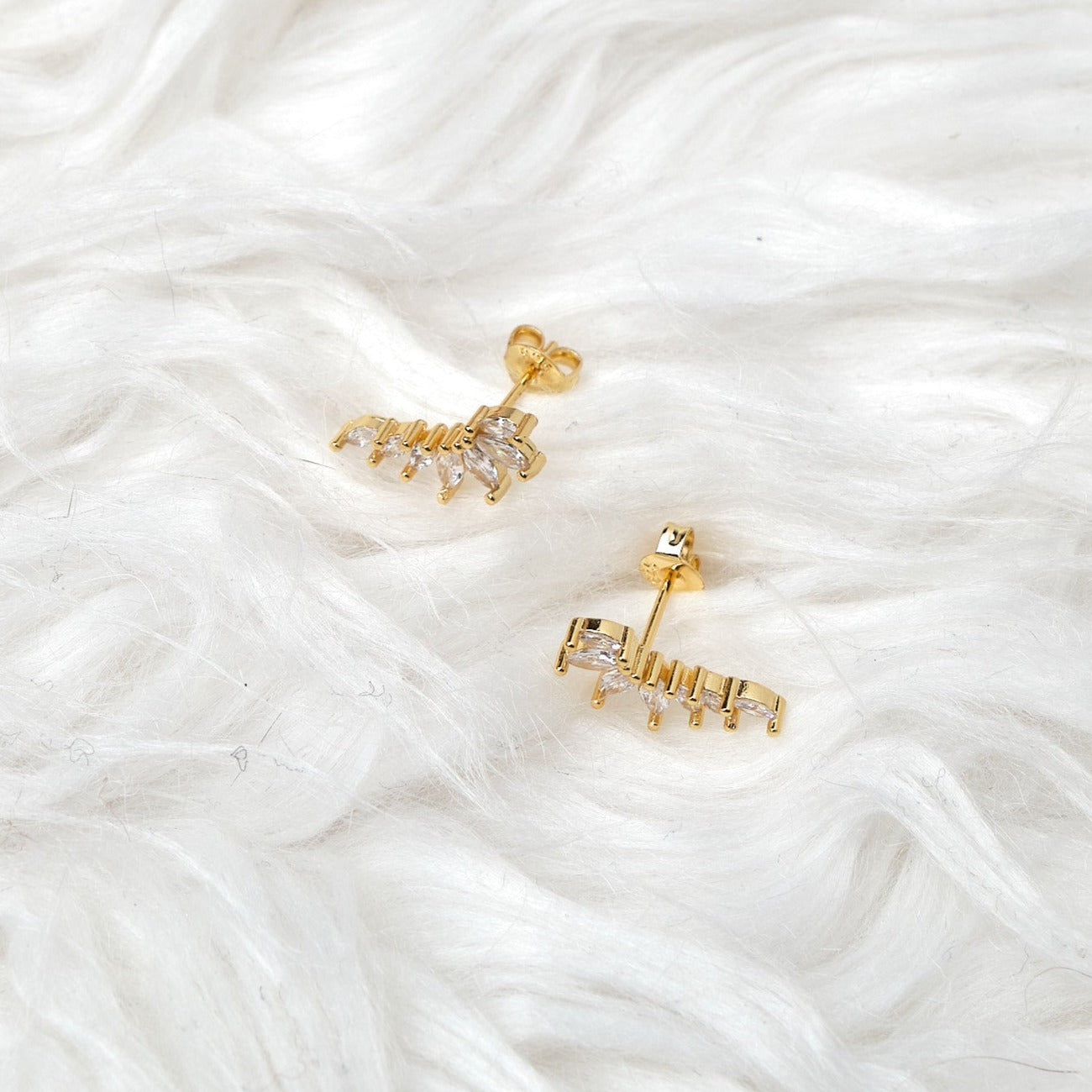 Aretes Helen - Cristal - Gold - 9x5 mm