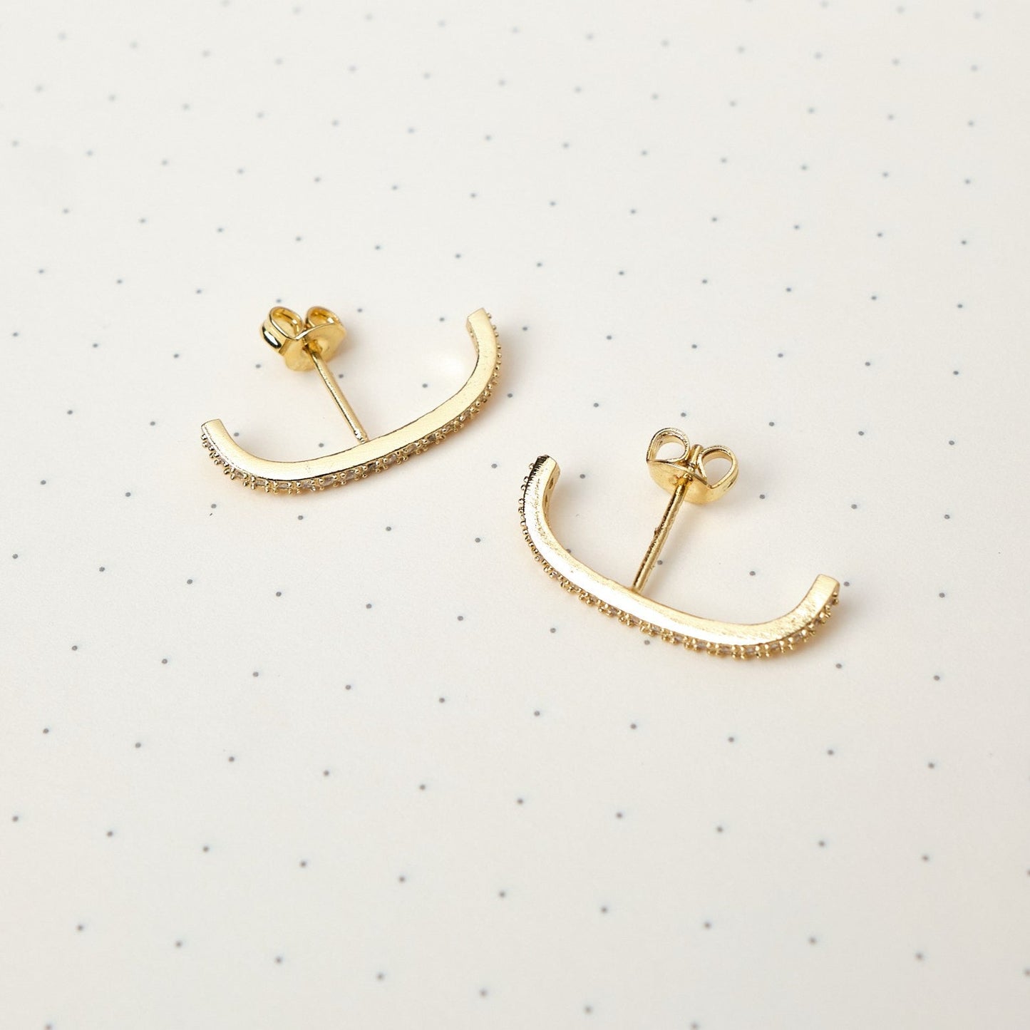 Aretes Zaniah - Cristal - Gold - 2x20 mm