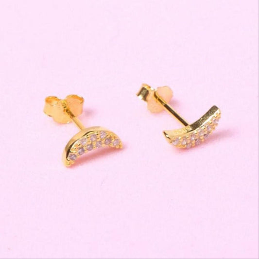 Aretes Kilari - Cristal - Gold - 4x7mm