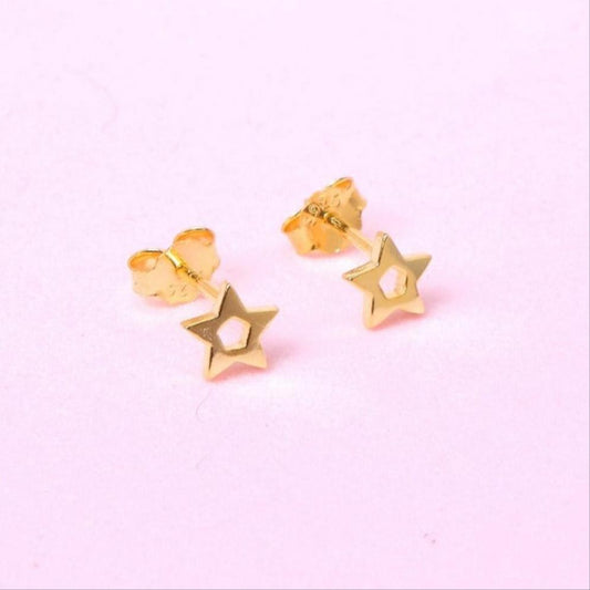 Aretes Estrella - Gold - 5mm