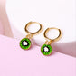 Pendientes kiwi - Gold - 8mm