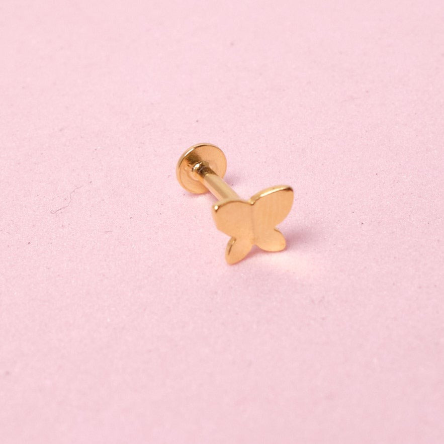 Piercing Mini Mariposa - Gold - 5X6mm