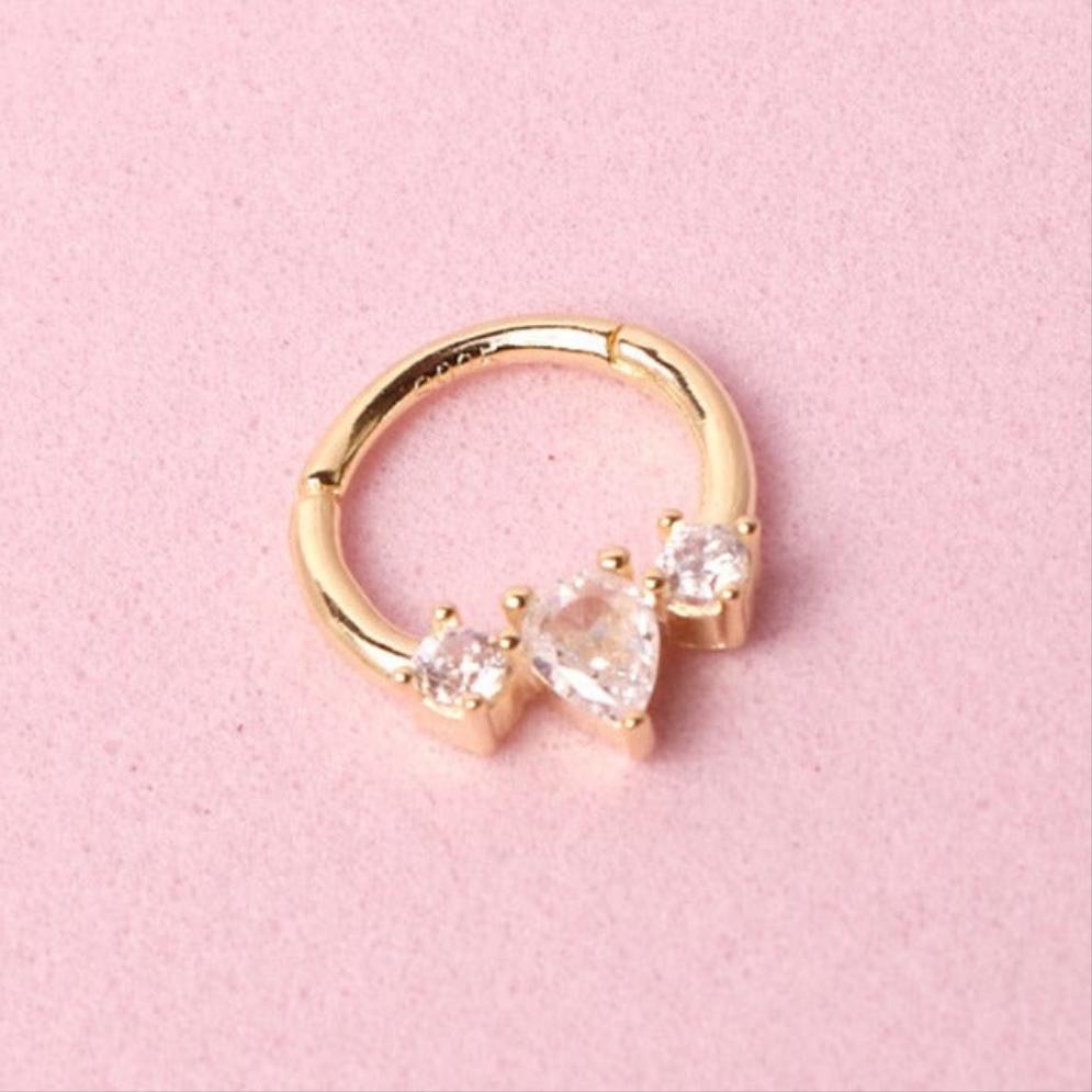 Piercing Mia - Cristal - Gold - 8mm